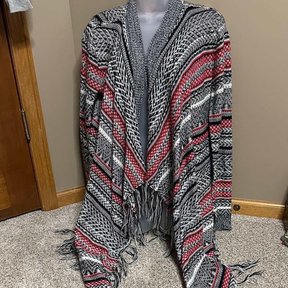 No Boundaries Multicolor Patterned Cardigan
